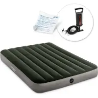Intex Materasso gonfiabile per due persone con pompa a pistone 664108 - 68612