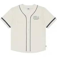 FILA Villanova Loose Mesh Baseball Shirt Egret Taglia: 158/164 | Camicie Outlet | Unisex