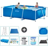 Intex Piscina fuori terra rettangolare - 300x200x75 cm - composta da 9 elementi - modello S40218