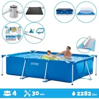 Intex Piscina fuori terra rettangolare - 260x160x65 cm - 7 pezzi - SCB97