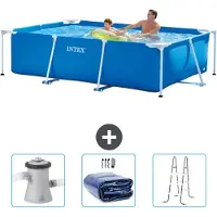 Intex Piscina fuori terra rettangolare - 260x160x65 cm - 4 pezzi - Modello SCB83