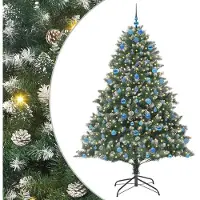 vidaXL Albero di Natale artificiale verde 210 cm
