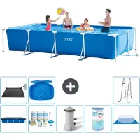Intex Piscina fuori terra rettangolare - 450x220x84 cm - 9 pezzi - Modello S40274