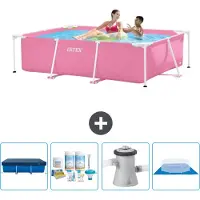 Intex Piscina fuori terra rettangolare - 220x150x60 cm - 5 pezzi - Modello SCB1