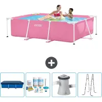 Intex Piscina fuori terra rettangolare - 220x150x60 cm - 5 pezzi - Modello SCB6