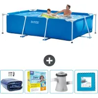 Intex Piscina fuori terra rettangolare - 260x160x65 cm - 5 pezzi - Modello SCB9