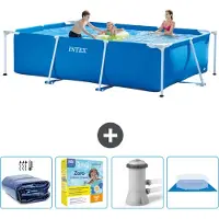 Intex Piscina fuori terra rettangolare - 300x200x75 cm - 5 pezzi - Modello SCB8