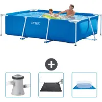 Intex Piscina fuori terra rettangolare - 260x160x65 cm - 4 pezzi - Modello SCB79