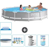 Intex Struttura per piscina a forma di prisma - 366x76 cm - composta da 6 elementi - modello S41900