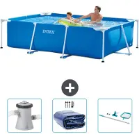 Intex Piscina fuori terra rettangolare - 260x160x65 cm - 4 pezzi - SCB78