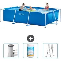 Intex Piscina fuori terra rettangolare - 300x200x75 cm - 4 pezzi - Modello SCB84