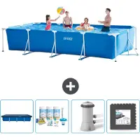 Intex Piscina fuori terra rettangolare - 450x220x84 cm - 5 pezzi - Modello SCB3