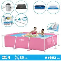 Intex Piscina fuori terra rettangolare - 220x150x60 cm - 7 pezzi - SCB97