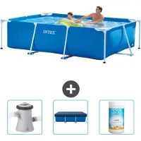 Intex Piscina fuori terra rettangolare - 260x160x65 cm - 4 pezzi - Modello SCB75