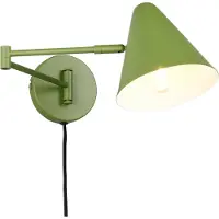TRIO Lighting Applique Cosima, verde, sporgenza 54 cm, metallo