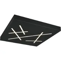 TRIO Lighting Plafoniera LED Snip, nero opaco, lunghezza 50 cm, metallo, CCT