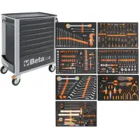 Beta carrello attrezzi 8 cassetti, 398 pezzi, BW 2400S G8/E-L, grigio