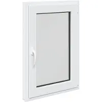 vidaXL Finestra da cantina RISOR 60 x 80 cm in PVC e vetro, bianco