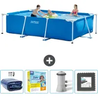 Intex Piscina fuori terra rettangolare - 300x200x75 cm - 5 pezzi - Modello SCB10