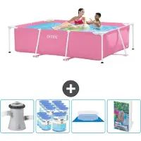 Intex Piscina fuori terra rettangolare - 220x150x60 cm - 5 pezzi - Modello SCB119
