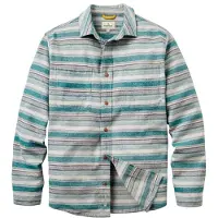 Passenger Backcountry Stripe Light Shirt Camicia Uomo (XXL, grigio)