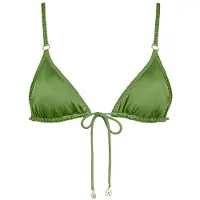 Watercult Women's Crafted Essentials Bikini Top No. 7231 Parte superiore bikini Donna (38, verde)