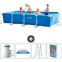 Intex Piscina fuori terra rettangolare - 450x220x84 cm - 5 pezzi - Modello SCB122