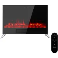 Cecotec Camino Elettrico ReadyWarm 7500 3in1 Total Flames. 1500W, 2 Modalità, Termostato, Telecomando, Effetto Fiamma