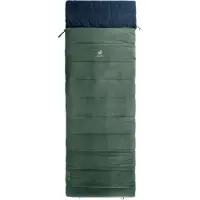 Deuter Orbit SQ +6°C Sacco a pelo sintetico (195 + 35 x 79 cm, ivy /blu)