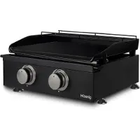 H.Koenig PLX1022 piastra a gas, nero