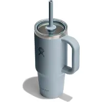 Hydroflask Travel Tumbler Clear Lid Bicchiere isolante (710 ml, grigio)