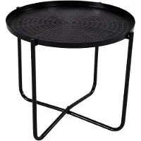 OEM Tavolino - Nero - Ø40,5x35 cm - Acciaio