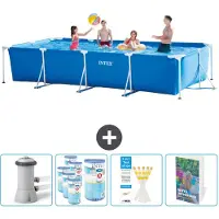 Intex Piscina fuori terra rettangolare - 450x220x84 cm - 5 pezzi - Modello SCB123