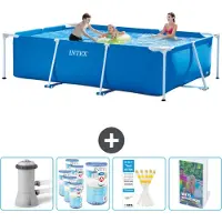 Intex Piscina fuori terra rettangolare - 300x200x75 cm - 5 pezzi - Modello SCB123