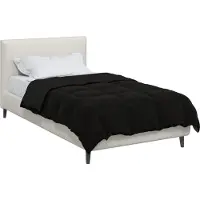 vidaXL Copertura per letto per tutte le stagioni, 135 x 220 cm, colore nero