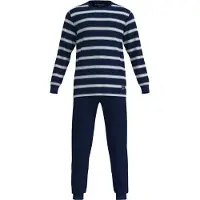 Tom Tailor Pigiama lungo navy / bianco