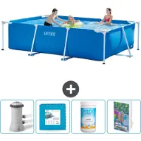 Intex Piscina fuori terra rettangolare - 300x200x75 cm - 5 pezzi - Modello SCB130