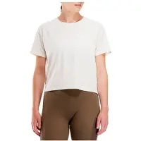 Peppermint Women's Backroads Crop Tee Maglietta da ciclismo Donna (S, bianco)