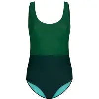 INASKA Women's Swimsuit Pure Costume intero Donna (M, verde)