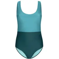 INASKA Women's Swimsuit Pure Costume intero Donna (M, blu/turchese)