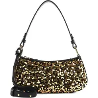 Coccinelle Mini Shoulder Bag In Leather In Sequin Brown Taglia: OS | Borse a mano Outlet | Donna | Marrone