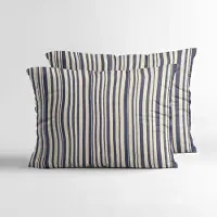 Royal Textile Sleeptime Stripy, confezione da 2, copertine a forma di tenda, beige/blu, 60 x 70 cm