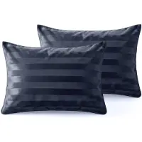 Royal Textile Sleeptime Hotel Samt, confezione da 2, copripiumini blu navy, 60 x 70 cm