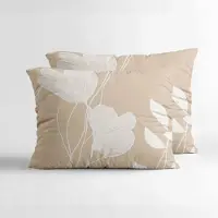 Royal Textile Sleeptime Fallon, confezione da 2, coperta da letto a righe, color sabbia/arancione, 60 x 70 cm