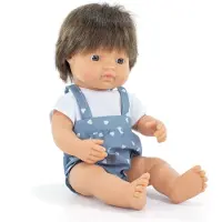 Miniland Bambola Bambina Castana 38 Cm