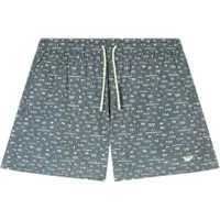 Emporio Armani per uomo. EM000583_AF20667 Costume da bagno con logo verde (XL), Beachwear, Poliestere