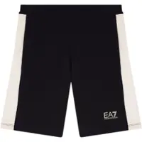 EA7 per ragazzo. 7B000310_AF12451 Bermuda neri Summer Block (8Años= 130cm), Nero, Casual, Cotone, moda per bambini
