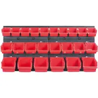 Prosperplast Pannello pensile con 24 cassette portautensili ORDERLINE 800x165x400