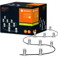 Ledvance Luce da giardino a LED, catena luminosa a 9 punti LED per esterni, confezione base, bianco caldo (3000K), 6W, ENDURA GARDEN DOT 9P
