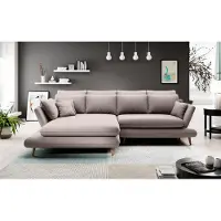 AEA Divano a L in tessuto zona giorno divano angolare divano moderno design divano beige divani